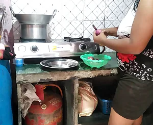 Indian step father-in-law nails daughter-in-law while cooking part 2